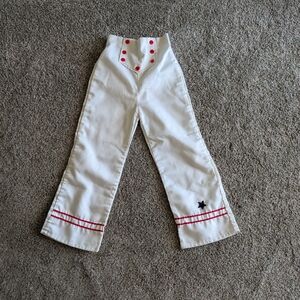 Stylish White Kids Bottoms with Red Accents